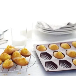 Lot de 2 Flexi'plaques en silicone 18 madeleines et 24 mini-madeleines Mathon