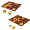 Lot de 2 Flexi'Plaques en silicone - 20 mini-muffins et 24 mini-madeleines Mathon