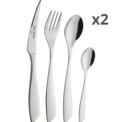 Lot de 2 ménagères 24 pièces Slim Jean Dubost
