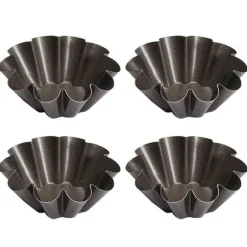 Lot de 4 Moules à briochettes individuels 8 cm Gobel
