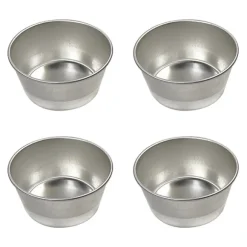 Lot de 4 moules à muffin en fer blanc Gobel