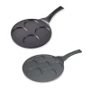 Lot de 2 poêles 7 mini blinis et 4 pancakes antiadhérentes à induction Mathon