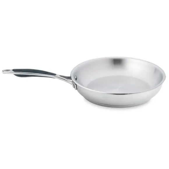 Lot de 3 poêles tout inox 20, 24 et 28 cm Excell'Inox Mathon