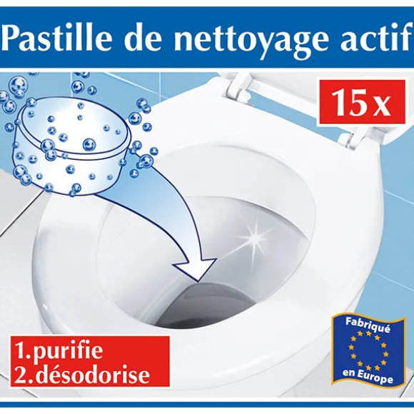 Lot de 2 sets de 15 pastilles détartrantes pour WC Wenko by Maximex