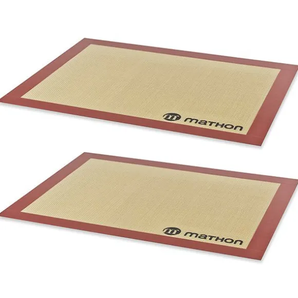 Lot de 2 Tapis de cuisson professionnels en silicone Mathon