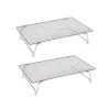 Lot de 2 volettes rectangulaires en inox 43 x 28 cm Mathon