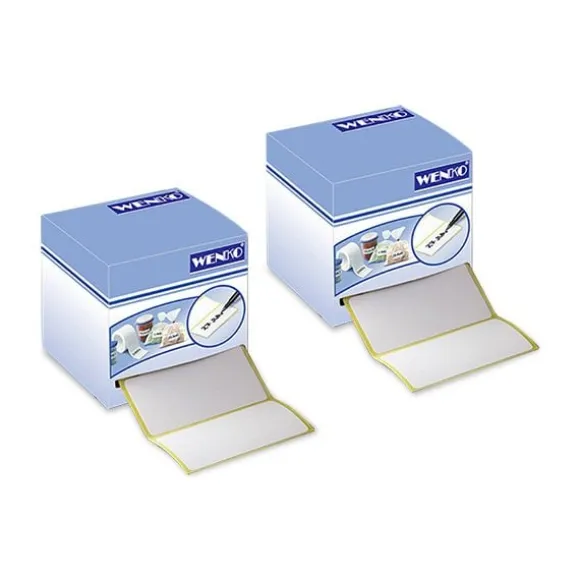 Lot de 2 x 500 étiquettes adhésives blanches Wenko by Maximex