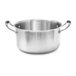Lot faitout inox Excell’Inox 28 cm et couvercle en verre Mathon