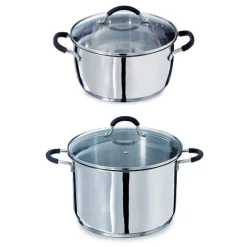 Lot 2 faitouts en inox 24 et 26 cm Rapid’cook Mathon