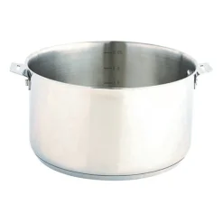 Lot faitout tout inox 24 cm 5,9 L et 2 anses amovibles Clips’Inox Mathon