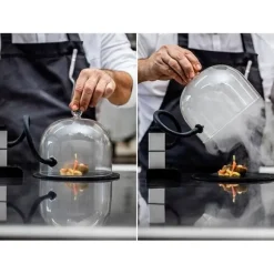 Lot fumoir à aliments et cloche 17cm Lacor