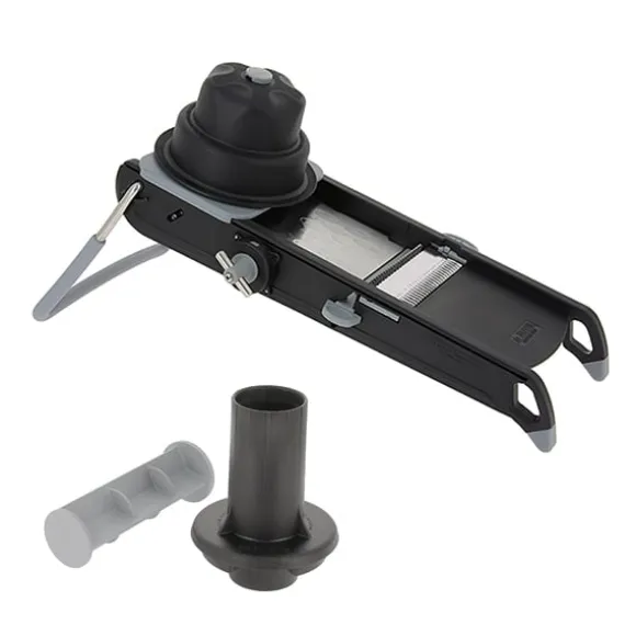 Lot mandoline swing Plus noir et accessoire rondelle Gravity De Buyer