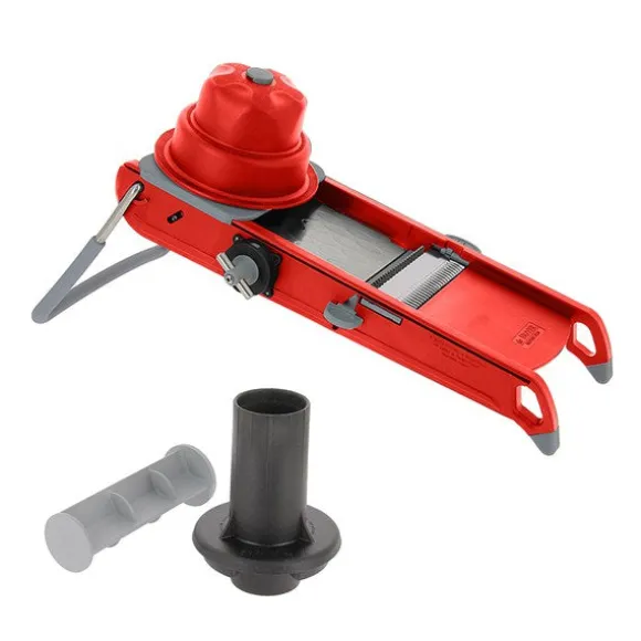 Lot mandoline swing Plus rouge et accessoire rondelle Gravity De Buyer