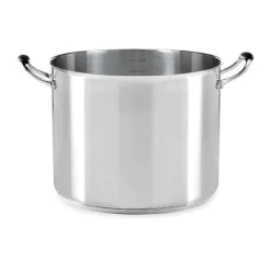Lot marmite inox Excell’Inox 28 cm et couvercle en verre Mathon