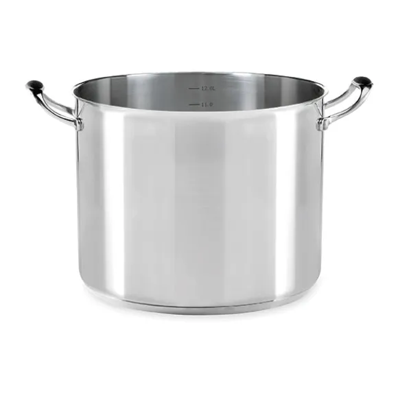 Lot marmite inox Excell’Inox 28 cm et couvercle en verre Mathon