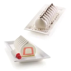 Lot moule en silicone 3D Meringua et moule à insert bûche Silikomart