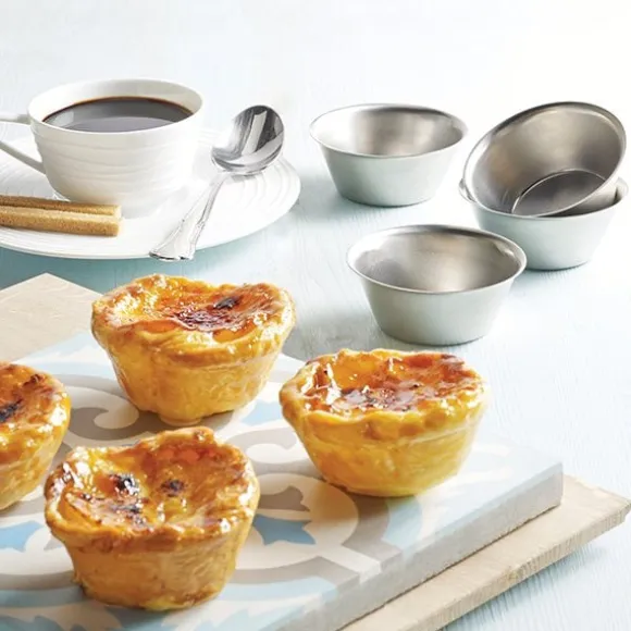Lot 8 moules originaux à Pastéis de Nata - flans portugais Artame