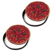 Lot 2 moules à tarte rond amovibles 24,5 cm et 28 cm Mathon