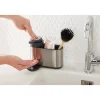 Lot 2 organisateurs d’évier en inox avec compartiments et distributeur de savon Mathon