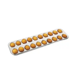 Lot plaque 12 madeleines et plaque 20 madeleinettes en fer blanc Gobel