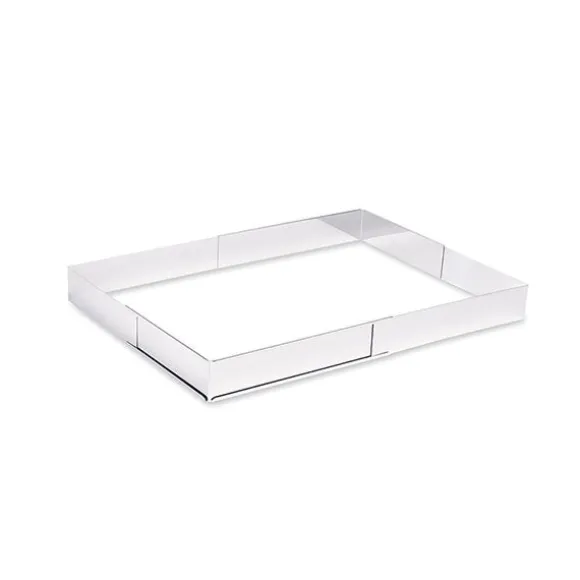 Lot plaque à pâtisserie perforée 40 cm + rectangle à gâteau extensible Mathon