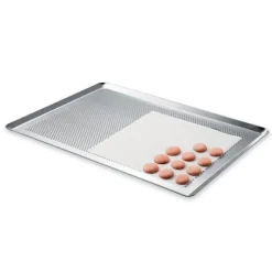 Lot plaque à pâtisserie perforée 40 cm + rectangle à gâteau extensible Mathon