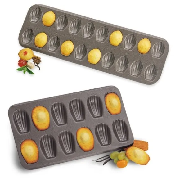 Lot 2 plaques à madeleines et mini-madeleines Mathon