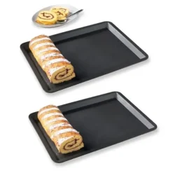 Lot 2 plaques à pâtisserie anti-adhérentes 40 cm Mathon