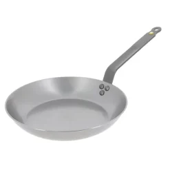 Lot poêle et sauteuse paysanne acier Minéral B 24 cm De Buyer