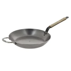 Lot 2 poêles acier Minéral B Bois 28 et 32 cm De Buyer