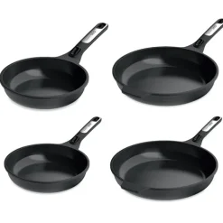 Lot 4 poêles antiadhérentes aluminium Phantom manche amovible 20, 24, 28 et 32 cm Berghoff