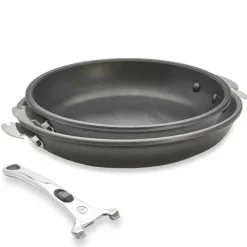 Lot 2 poêles Choc Extrême Loqy 24 et 28 cm et manche amovible De Buyer