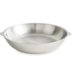 Lot 2 poêles 20 et 32 cm avec manche et anse Clips'inox Mathon