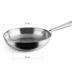 Lot 3 poêles Titanium 20, 24 et 28 cm Lacor