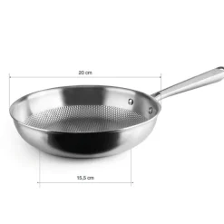 Lot 3 poêles Titanium 20, 24 et 28 cm Lacor