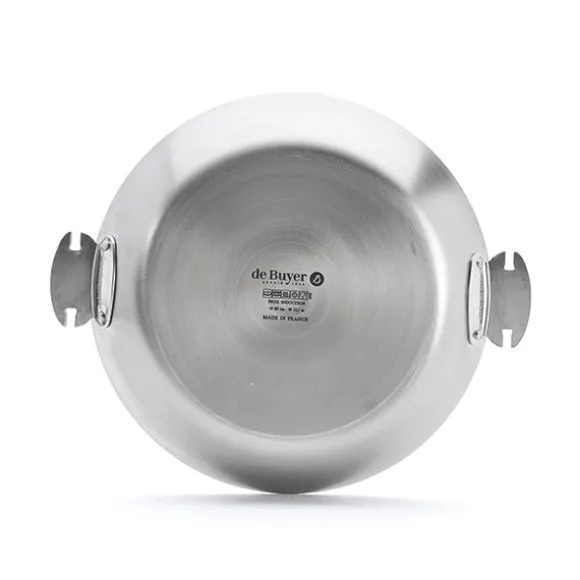 Lot 3 poêles tout inox Alchimy Loqy 20, 24 et 28 cm et manche amovible De Buyer