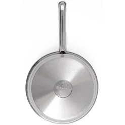 Lot 3 poêles tout inox avec fond grill 20, 24 et 28 cm Artame