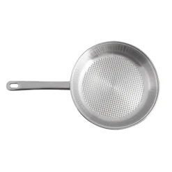 Lot 3 poêles tout inox avec fond grill 20, 24 et 28 cm Artame