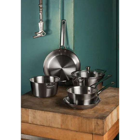 Lot 3 poêles tout inox 1826 20, 24 et 28 cm Cristel