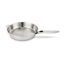 Lot 2 poêles tout inox Evolution 24 et 28 cm et manche amovible Beka