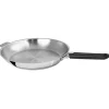 Lot 2 poêles tout inox Mutine 24 et 28 cm et manche amovible Cristel