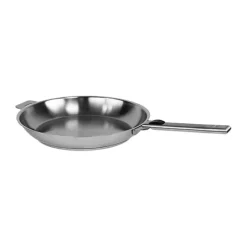 Lot 2 poêles tout inox Strate 24 et 28 cm et manche amovible Cristel