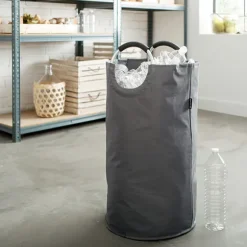 Lot poubelle de cuisine en inox 30 L et grand panier de tri 72 L Mathon
