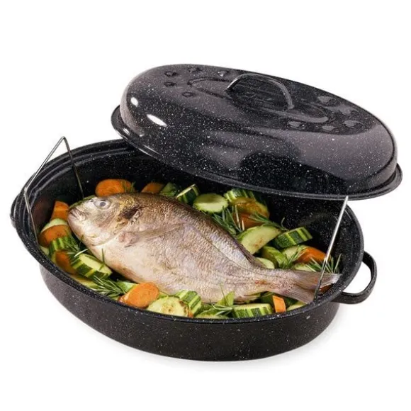 Lot Roaster 2 4 personnes avec grille Graniteware