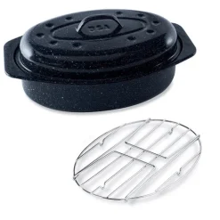 Lot Roaster 2 4 personnes avec grille Graniteware