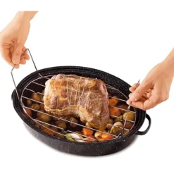 Lot Roaster 2 4 personnes avec grille Graniteware