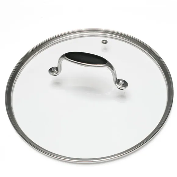 Lot sauteuse 2 anses tout inox Excell'Inox 28 cm et couvercle en verre Mathon