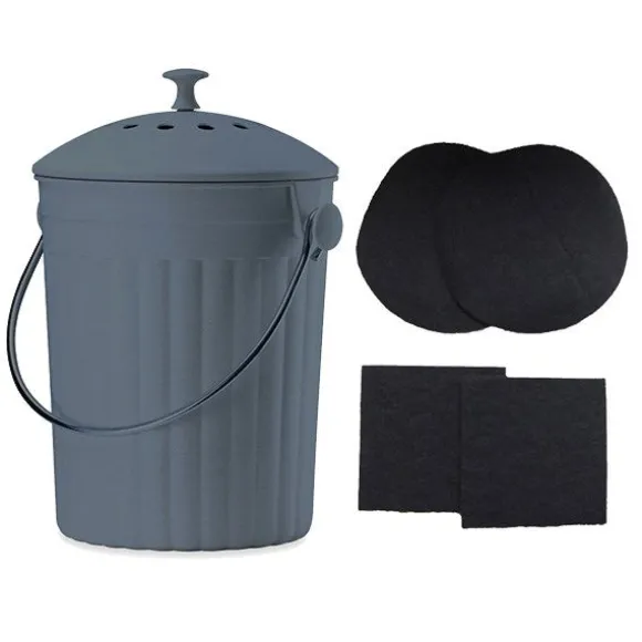 Lot Seau à compost et 2 filtres à charbon anti-odeurs