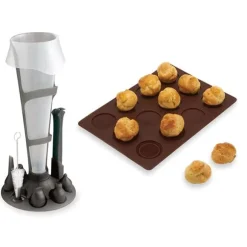 Lot set poche à douille et Flexi' plaque 12 choux