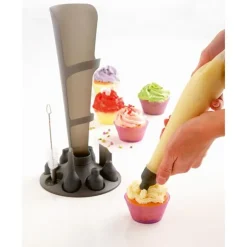 Lot Set poche à douille + Flexi' Plaque silicone de pâtisserie à rebords